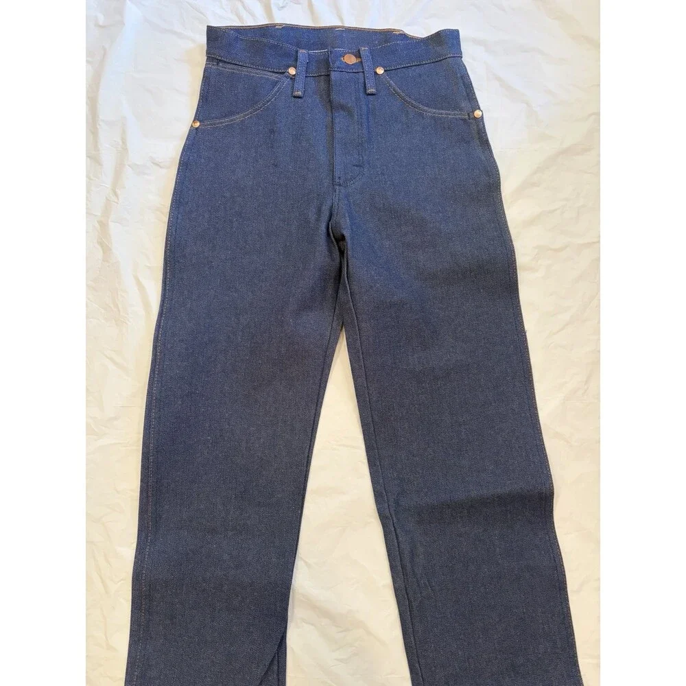 Wrangler Jeans Men's 27x32 Blue Dark Wash Original Fit Cowboy Cut